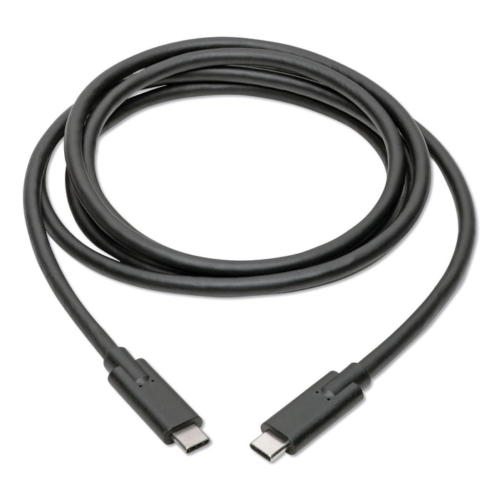 Tripp Lite USB 3.1 Gen 1 (5 Gbps) Cable, USB Type-C (USB-C) to USB Type-C (M/M), 5 A, 6 ft, Black