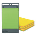 Post-it XL Notes with Extreme Flat Pad Holder, 4.5" x 6.75", Assorted Colors, 25 Sheets/Pad, 9 Pads/Pack