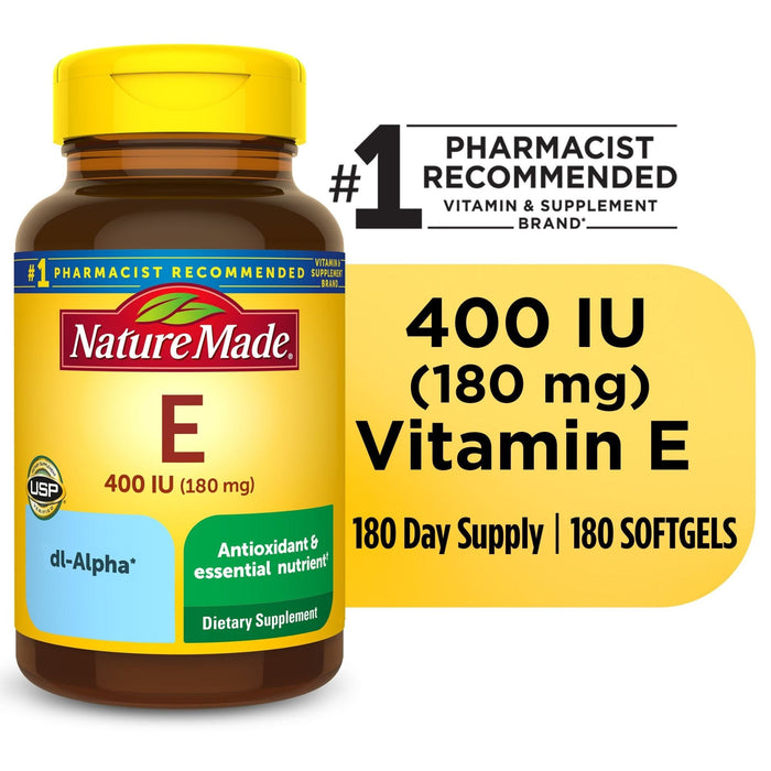 Nature Made Vitamin E, 180 Mg, Softgels by Pasteur Pharmacy