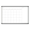 U Brands PINIT Magnetic Dry Erase Undated One Month Calendar, 36 x 24, White