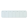 U Brands Cubicle Glass Dry Erase Undated One Week Calendar Board, 20 x 5.5, White