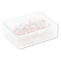 U Brands Fashion Sphere Push Pins, Plastic, Clear/Rose Gold, 0.44", 100/Pack