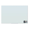 U Brands Floating Glass Dry Erase Board, 72 x 48, White