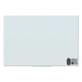 U Brands Floating Glass Dry Erase Board, 72 x 48, White