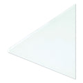 U Brands Floating Glass Dry Erase Board, 36 x 36, White