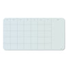 U Brands Cubicle Glass Dry Erase Undated Four Week Calendar Board, 23 x 12, White