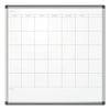 U Brands PINIT Magnetic Dry Erase Undated One Month Calendar, 36 x 36, White