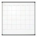 U Brands PINIT Magnetic Dry Erase Undated One Month Calendar, 36 x 36, White
