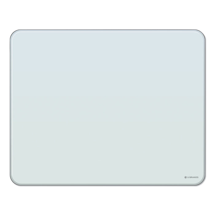 U Brands Cubicle Glass Dry Erase Board, 20 x 16, White
