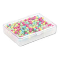 U Brands Map Push Pins, Plastic, Assorted, 0.5", 300/Pack