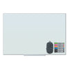U Brands Floating Glass Dry Erase Board, 36 x 24, White
