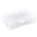 U Brands Standard Push Pins, Plastic, Clear, Clear Head/Silver Pin, 0.44", 200/Pack