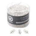 U Brands Standard Push Pins, Plastic, Clear, 0.44", 200/Pack