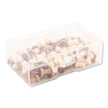 U Brands Fashion Push Pins, Wood, Assorted, 0.38", 100/Pack
