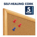 Quartet Classic Series Cork Bulletin Board, 96 x 48, Oak Finish Frame