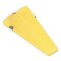 Master Caster Giant Foot Magnetic Doorstop, No-Slip Rubber Wedge, 3.5w x 6.75d x 2h, Yellow