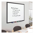 Quartet Classic Porcelain Magnetic Whiteboard, 96 x 48, Black Aluminum Frame