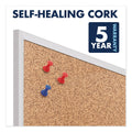 Quartet Classic Series Cork Bulletin Board, 36 x 24, Silver Aluminum Frame