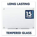 Quartet Infinity Magnetic Glass Marker Board, 36 x 24, White