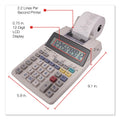 Sharp EL-1750V Two-Color Printing Calculator, Black/Red Print, 2 Lines/Sec
