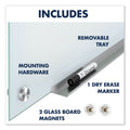Quartet Infinity Magnetic Glass Marker Board, 36 x 24, White
