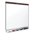 Quartet Prestige 2 DuraMax Magnetic Porcelain Whiteboard, 48 x 36, Mahogany Frame