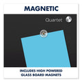 Quartet Infinity Magnetic Glass Marker Board, 36 x 24, Black