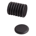 U Brands High Energy Magnets, Circle, Black, 1.25" Diameter, 8/Pack