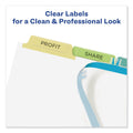 Avery Print and Apply Index Maker Clear Label Dividers, 5-Tab, Color Tabs, 11 x 8.5, White, Contemporary Color Tabs, 5 Sets
