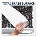Quartet Prestige 2 Total Erase Whiteboard, 72 x 48, Mahogany Color Frame