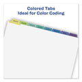 Avery Print and Apply Index Maker Clear Label Dividers, 8-Tab, Color Tabs, 11 x 8.5, White, Contemporary Color Tabs, 5 Sets