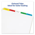 Avery Print and Apply Index Maker Clear Label Dividers, 5-Tab, Color Tabs, 11 x 8.5, White, Traditional Color Tabs, 5 Sets