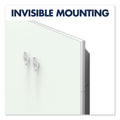 Quartet Element Framed Magnetic Glass Dry-Erase Boards, 74" x 42", Aluminum Frame