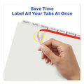 Avery Print and Apply Index Maker Clear Label Unpunched Dividers with Printable Label Strip, 8-Tab, 11 x 8.5, Clear, 5 Sets