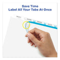 Avery Print and Apply Index Maker Clear Label Dividers, 5-Tab, White Tabs, 11 x 8.5, White, 25 Sets