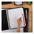 Avery Print and Apply Index Maker Clear Label Dividers, 8-Tab, 11 x 8.5, White, 5 Sets