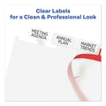 Avery Print and Apply Index Maker Clear Label Dividers, Big Tab, 8-Tab, 11 x 8.5, White, 1 Set