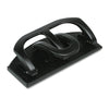Master 20-Sheet DUO Two-Sided Heavy-Duty Two- and Three-Hole Punches, 9/32" Holes, Black