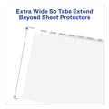 Avery Print and Apply Index Maker Clear Label Dividers, Extra Wide Tabs, 8-Tab, 11.25 x 9.25, White, 5 Sets