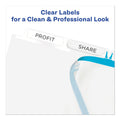 Avery Print and Apply Index Maker Clear Label Dividers, 5-Tab, White Tabs, 11 x 8.5, White, 50 Sets