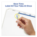 Avery Print and Apply Index Maker Clear Label Dividers, 3-Tab, White Tabs, 11 x 8.5, White, 25 Sets