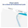 Avery Print and Apply Index Maker Clear Label Unpunched Dividers, 5-Tab, 11 x 8.5, White, 5 Sets