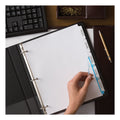 Avery Print and Apply Index Maker Clear Label Dividers, 5-Tab, White Tabs, 11 x 8.5, White, 50 Sets