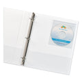 Avery Self-Adhesive Media Pockets, 1 Disc Capacity, Clear, 10/Pack
