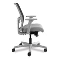 HON Ignition 2.0 4-Way Stretch Low-Back Mesh Task Chair, Supports Up to 300 lb, Frost Seat, Charcoal Back, Titanium Base