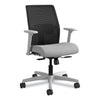 HON Ignition 2.0 4-Way Stretch Low-Back Mesh Task Chair, Supports Up to 300 lb, Frost Seat, Charcoal Back, Titanium Base