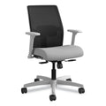 HON Ignition 2.0 4-Way Stretch Low-Back Mesh Task Chair, Supports Up to 300 lb, Frost Seat, Charcoal Back, Titanium Base