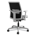 HON Ignition 2.0 4-Way Stretch Low-Back Mesh Task Chair, Supports Up to 300 lb, Frost Seat, Charcoal Back, Titanium Base