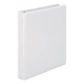 Wilson Jones Heavy-Duty Round Ring View Binder with Extra-Durable Hinge, 3 Rings, 1" Capacity, 11 x 8.5, White
