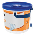 GOJO FAST TOWELS Hand Cleaning Towels, 7.75 x 11, Fresh Citrus, Blue, 130/Bucket, 4 Buckets/Carton